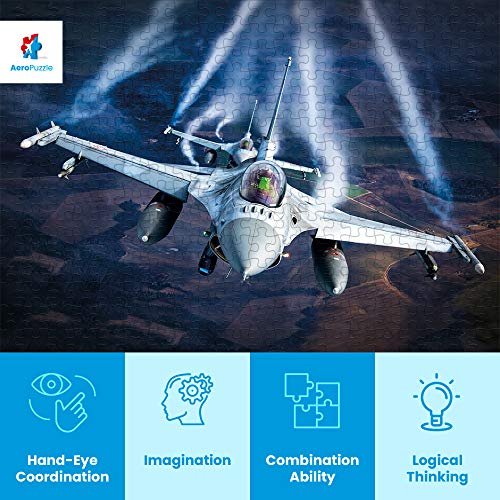 Puzzle Da 1000 Pezzi Puzzle A Forma Di Aereo 1000 Pezzi Originali Aereo F 16 Baltic Air Policing Scatola Da 1000 Pezzi Per Adulti E Bambini 0 1