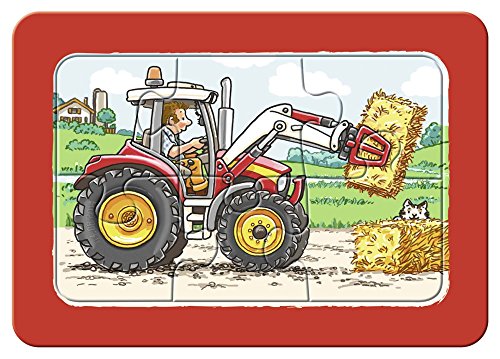 Ravensburger 06573 My First Puzzle 3x6 Pezzi Scavatrice Trattore E Camion 0 1