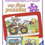 Ravensburger 06573 My First Puzzle 3x6 Pezzi Scavatrice Trattore E Camion 0