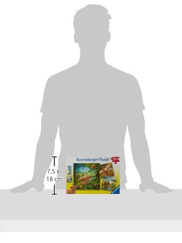 Ravensburger 09330 Animali Del Mondo Puzzle 3 X 49 Pezzi 0 3