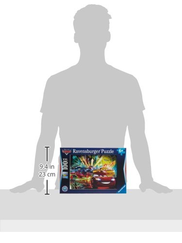 Ravensburger 10520 Cars Neon Racers Disney Puzzle 100 Pezzi Xxl 0 1