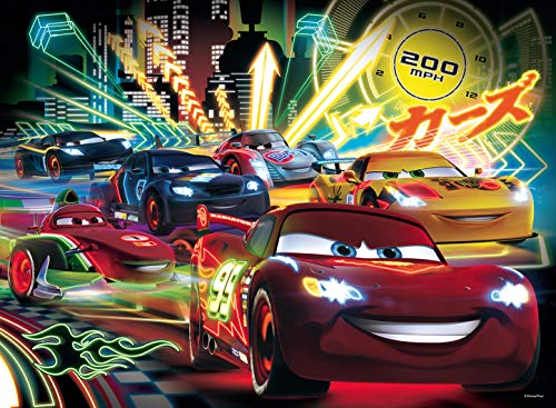 Ravensburger 10520 Cars Neon Racers Disney Puzzle 100 Pezzi Xxl 0 2