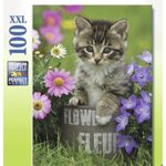 Ravensburger 10847 Puzzle A Forma Di Gattino Tra I Fiori 100 Pezzi 0