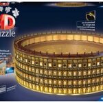Ravensburger 11148 Colosseo Night Edition 3d Puzzle 216 Pezzi Multicolore Eta Raccomandata 10 Dimensioni Finali 32 X 26 X 10 Cm 0