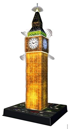 Ravensburger 12588 Big Ben Puzzle 3d Edizione Speciale Notte 216 Pezzi 12 588 3 0 0