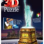 Ravensburger 12596 Statua Della Liberta Puzzle 3d Building Night Edition 0