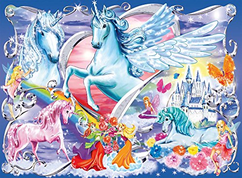 Ravensburger 13928 Gli Unicorni Piu Belli Puzzle Con Brillantini Da 100 Pezzi Xxl 0 0