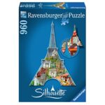 Ravensburger 16152 Tour Eiffel Parigi Puzzle Silhouette 0