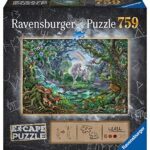 Ravensburger 165124 Escape Puzzle Per Adulti Unicorno 759 Pezzi Dimensioni Finali 70x50 Cm 0