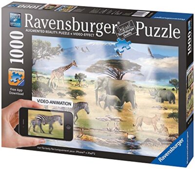 Ravensburger 19305 Animali Della Savana Puzzle Augmented Reality 1000 Pezzi 0