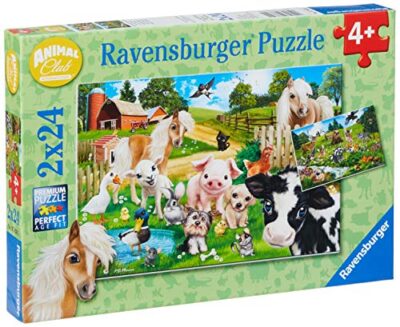 Ravensburger Animal Club Puzzle 2x24 Pezzi 7830 0