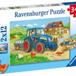 Ravensburger Costruzioni E Fattoria Puzzle 2x12 Pezzi 0 0