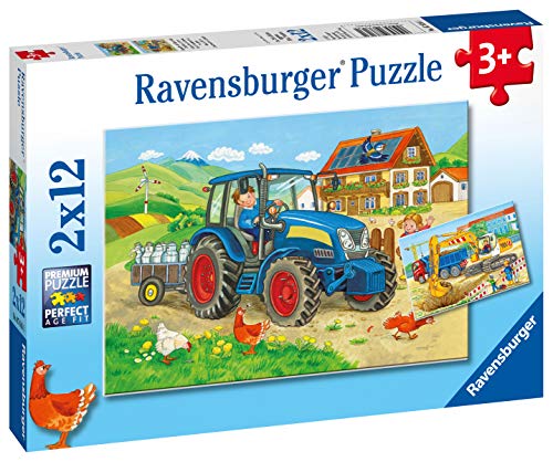 Ravensburger Costruzioni E Fattoria Puzzle 2x12 Pezzi 0 0