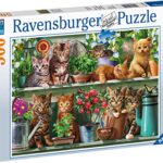 Ravensburger Gatto Sullo Scaffale Puzzle Da Adulti Multicolore 500 Pezzi 14824 0 0