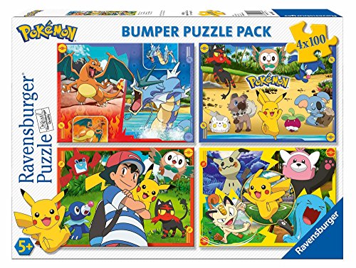 Ravensburger Italy Quattro Puzzle Dei Pokemon Multicolore 4x100 Pezzi 06929 3 0