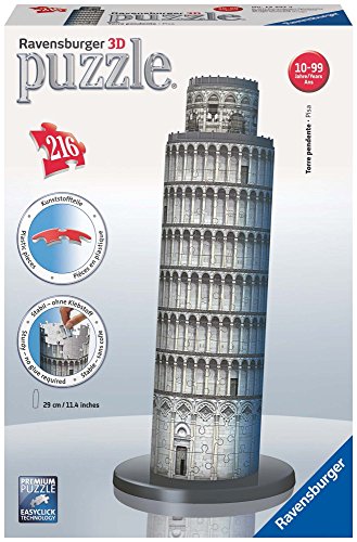 Ravensburger Italy Torre Di Pisa Puzzle 3d 216 Pezzi Multicolore 12557 9 0 1