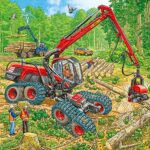 Ravensburger Mezzi Di Lavoro Puzzle 3x49 Pezzi 0 3