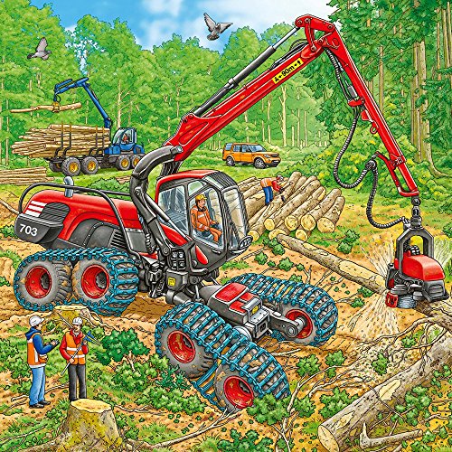 Ravensburger Mezzi Di Lavoro Puzzle 3x49 Pezzi 0 3