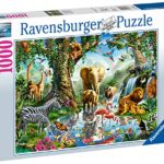 Ravensburger Puzzle 1000 Pezzi Animali Della Giungla Collezione Fantasy Puzzle Animali Puzzle Per Adulti Puzzle Ravensburger Stampa Di Ottima Qualita 0 0