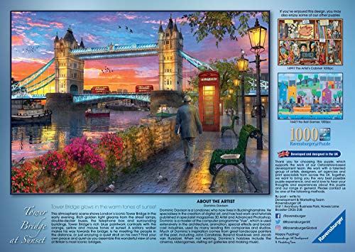 Ravensburger Puzzle 1000 Pezzi Tower Bridge Al Tramonto Collezione Paesaggi Foto Puzzle Londra Puzzle Per Adulti Rompicapo Ravensburger Stampa Di Ottima Qualita 0 1