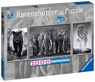 Ravensburger Puzzle 1000 Pezzi Per Adulti Trittico Animali Bianco E Nero Relax Puzzle Classici Stampa Qualita 0 0