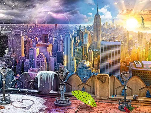 Ravensburger Puzzle 1500 Pezzi Le Stagioni Di New York Usa Viaggi Travel City Puzzles Per Adulti Dimensioni Puzzle 80x60 Cm Relax Stampa Di Alta Qualita 0 1