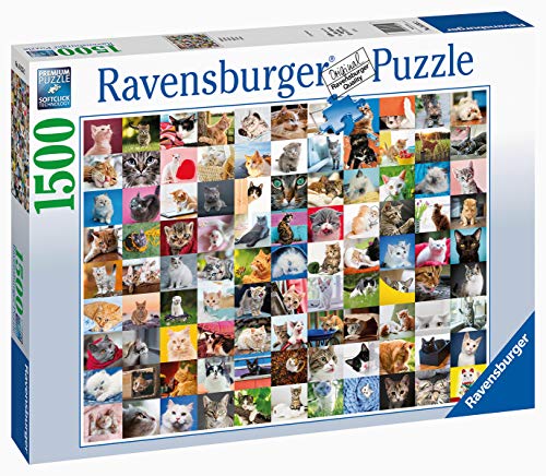 Ravensburger Puzzle Animali 99 Gatti Puzzle 1500 Pezzi Relax Puzzles Da Adulti Dimensione 80x60 Cm Stampa Di Alta Qualita Animali Cuccioli Collage 0 0