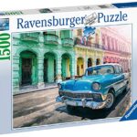 Ravensburger Puzzle Automobile A Cuba Puzzle 1500 Pezzi Relax Puzzles Da Adulti Dimensione 80x60 Cm Stampa Di Alta Qualita Travel Viaggi 0 0