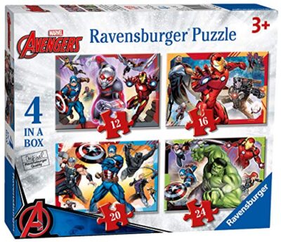 Ravensburger Puzzle Marvel Avengers 4 Puzzle In A Box 12 16 20 24 Pezzi Puzzle Per Bambini Puzzle Marvel Eta Consigliata 3 Anni 0