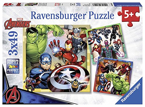 Ravensburger Puzzle Marvel Avengers Puzzle 3 X 49 Pezzi Puzzle Per Bambini Puzzle Marvel Eta Consigliata 5 Anni 0
