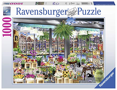 Ravensburger Puzzle Puzzle 1000 Pezzi Amsterdam Flower Market Puzzle Per Adulti Puzzle Amsterdam Puzzle Ravensburger Stampa Di Alta Qualita 0