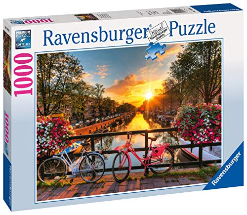 Ravensburger Puzzle Puzzle 1000 Pezzi Biciclette Ad Amsterdam Puzzle Per Adulti Puzzle Amsterdam Puzzle Ravensburger Stampa Di Alta Qualita 0 0
