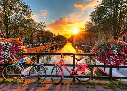 Ravensburger Puzzle Puzzle 1000 Pezzi Biciclette Ad Amsterdam Puzzle Per Adulti Puzzle Amsterdam Puzzle Ravensburger Stampa Di Alta Qualita 0 1