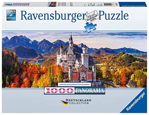 Ravensburger Puzzle Puzzle 1000 Pezzi Castello Di Neuschwanstein Formato Panorama Puzzle Per Adulti Collezione Germania Puzzle Ravensburger Stampa Di Alta Qualita 0