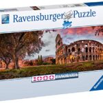 Ravensburger Puzzle Puzzle 1000 Pezzi Colosseo Al Tramonto Formato Panorama Puzzle Per Adulti Puzzle Roma Puzzle Ravensburger Stampa Di Alta Qualita 0 0