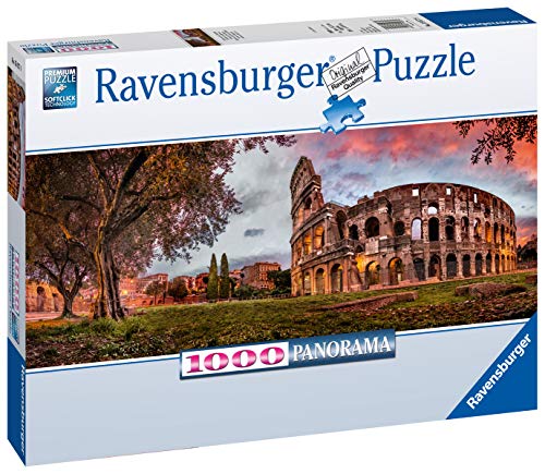 Ravensburger Puzzle Puzzle 1000 Pezzi Colosseo Al Tramonto Formato Panorama Puzzle Per Adulti Puzzle Roma Puzzle Ravensburger Stampa Di Alta Qualita 0 0