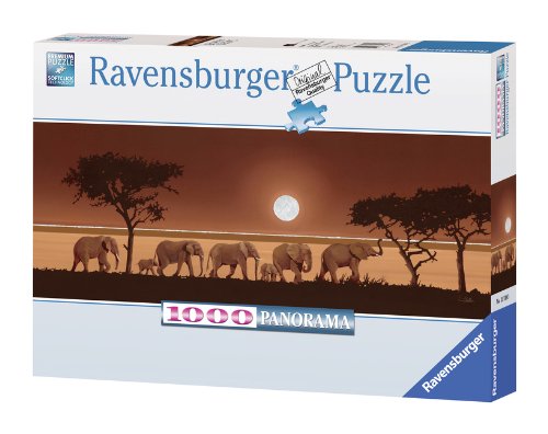 Ravensburger Puzzle Puzzle 1000 Pezzi Elefanti Nella Savana Formato Panorama Puzzle Per Adulti Puzzle Animali Puzzle Ravensburger Stampa Di Alta Qualita 0 2