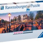 Ravensburger Puzzle Puzzle 1000 Pezzi Luci Ad Amsterdam Formato Panorama Puzzle Per Adulti Puzzle Amsterdam Puzzle Ravensburger Stampa Di Alta Qualita 0 0
