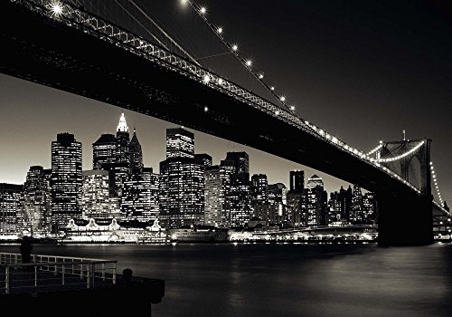 Ravensburger Puzzle Panorama 1000 Pezzi: Ponte Di Brooklyn, New York, 2 Sezioni Da 23,5x38cm, Stampa Di Alta Qualità