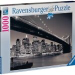 Ravensburger Puzzle Puzzle 1000 Pezzi Manhattan Puzzle Per Adulti Puzzle New York Puzzle Bianco E Nero Puzzle Ravensburger Stampa Di Alta Qualita 0