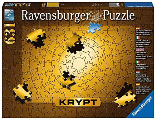 Ravensburger Puzzle Puzzle Krypt 631 Pezzi Puzzle Per Adulti Puzzle Oro Monocromo A Spirale Puzzle Impossibili Puzzle Ravensburger Stampa Di Alta Qualita 0