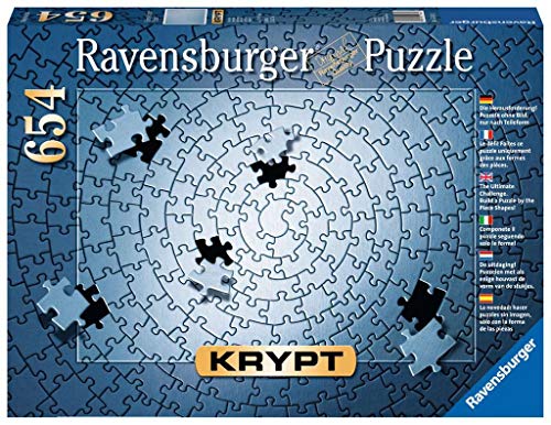 Ravensburger Puzzle Puzzle Krypt 654 Pezzi Puzzle Per Adulti Puzzle Argento Monocromo A Spirale Puzzle Impossibili Puzzle Ravensburger Stampa Di Alta Qualita 0