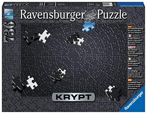 Ravensburger Puzzle Puzzle Krypt 736 Pezzi Puzzle Per Adulti Puzzle Nero Monocromo A Spirale Puzzle Impossibili Puzzle Ravensburger Stampa Di Alta Qualita 0