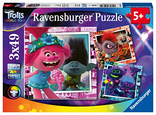 Ravensburger Puzzle Trolls 2 Giro Del Mondo Puzzle 3x49 Cm 05081 9 0
