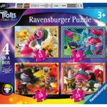 Ravensburger Puzzle Trolls 2 La Musica E La Mia Vita 4 In A Box 12162024 Pezzi Per Bambini A Partire Dai 3 Anni 0