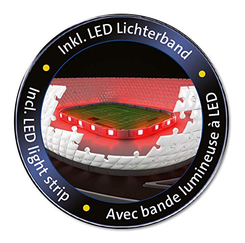 Ravensburger Spieleverlag Puzzle 3d 216 Pieces Stade Allianz Arena Illumine Alleanza Notte Colore Altri 12530 0 1