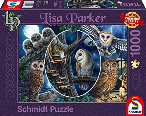 Puzzle 1000 Pezzi Adulti – Collage Gufi – Dimensioni 68x47 Cm – Relax E Svago