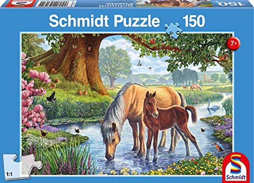 Schmidt Puzzle Cavalli Al Ruscello 150 Pezzi 56161 0