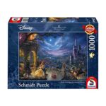 Schmidt Puzzle Disney La Bella E La Bestia Ballo Al Chiaro Di Luna Di Thomas Kinkade 1000 Pezzi 59484 0