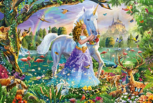 Schmidt Spiele 56307 Puzzle Da 150 Pezziprincipessa Con Unicorno E Serratura Multicolore 0 0